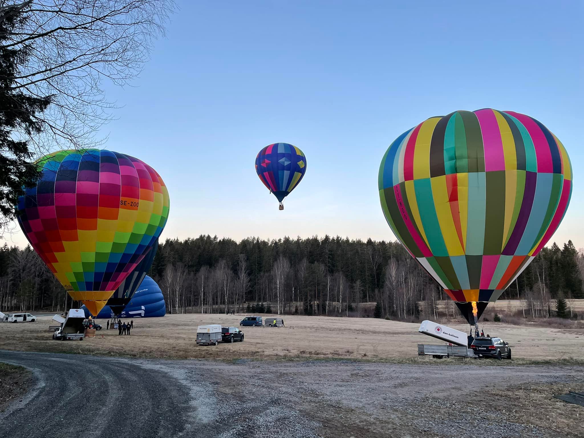 Startfältet lördag morgon